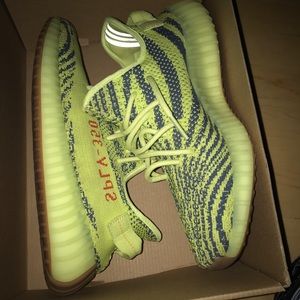 Frozen yellow yeezys